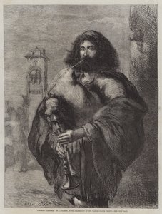 A Roman Bagpiper by John Gilbert